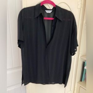 Black sheer shirt
